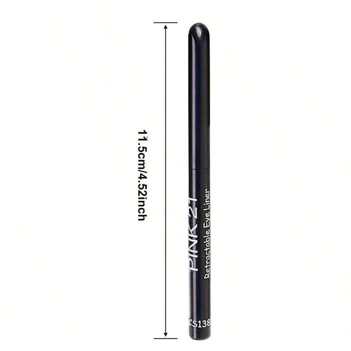 Black Waterproof Eyeliner Pencil – Smudge-Proof, Long-Lasting (3-Pack)