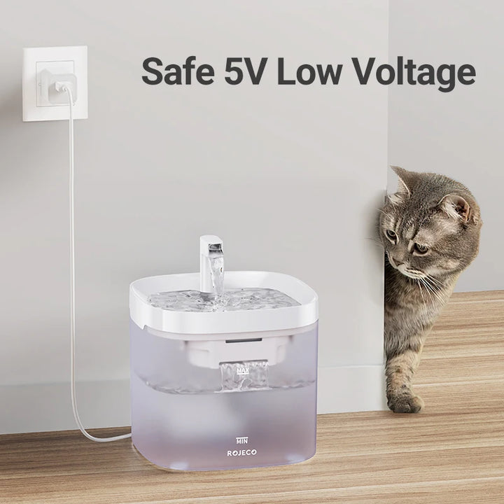 ROJECO Smart Cat Water Fountain – Automatic Circulating Pet Water Dispenser