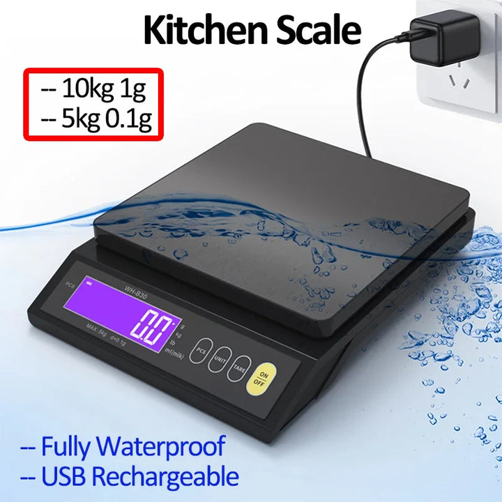 Professional Digital Kitchen Scale – High-Precision, Fully Waterproof & Multifunctional