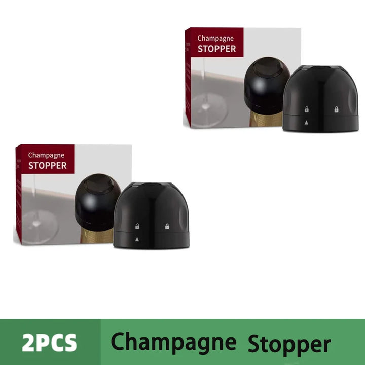 1/2pc Vacuum Wine Bottle Cap Stopper Sealed Storage Vacuum Memory Wine Stopper Push Style Barware Wine Cork Black Bar Tools