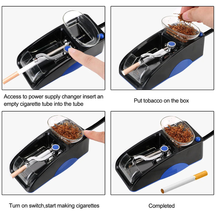 Electric Cigarette Rolling Machine – Automatic Tobacco Roller with Adjustable Tightness