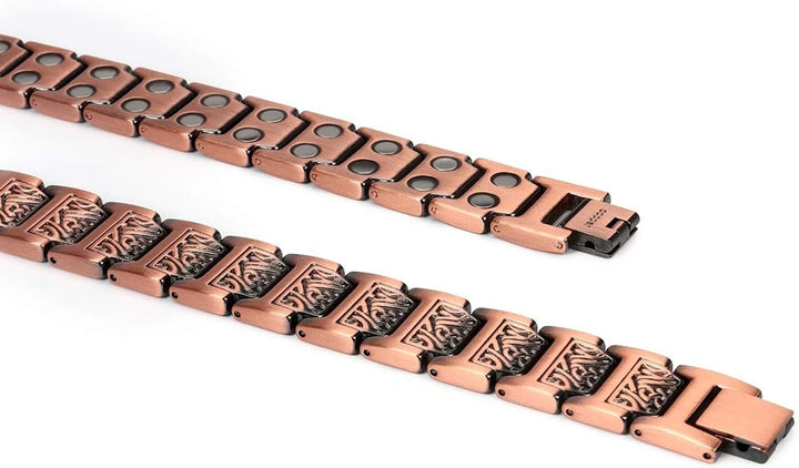 ARADOO Men’s Pure Copper Magnetic Bracelet – Stylish Adjustable Healing Jewelry
