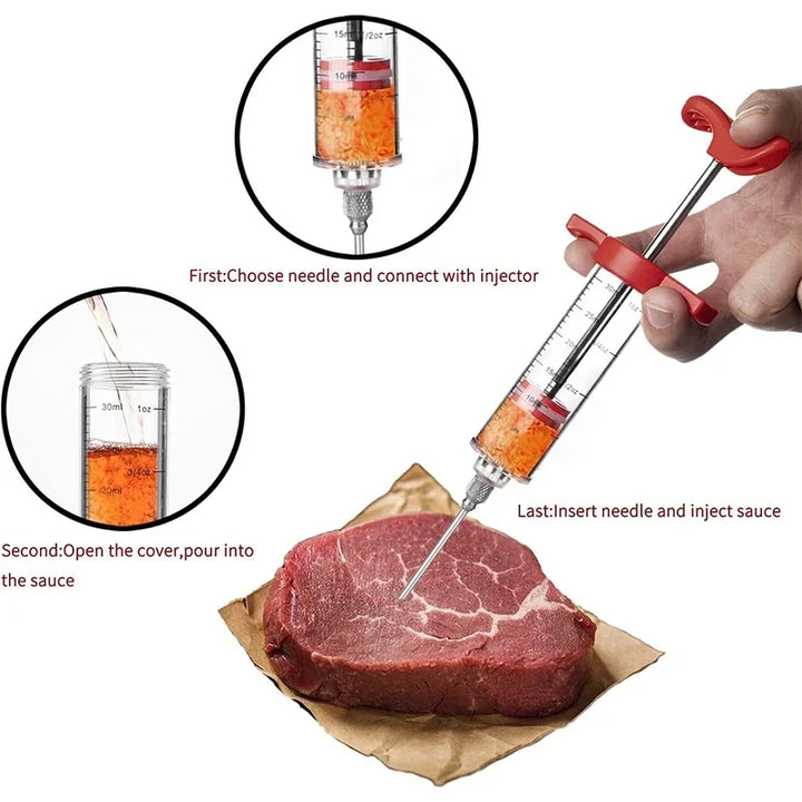 Professional Meat Marinade Injector – Flavor Infuser for Juicy, Flavorful Meats