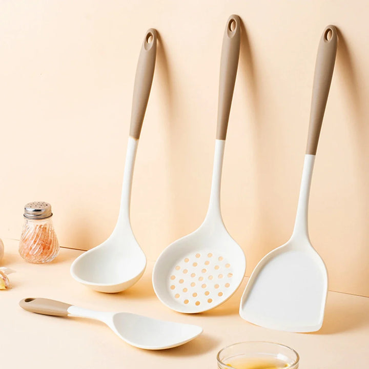 4-Piece Silicone Kitchen Utensil Set – Non-Scratch, Heat-Resistant & Non-Stick Safe