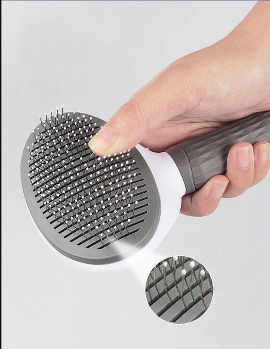 Professional Pet Grooming Brush – Stainless Steel Comb for Dogs & Cats