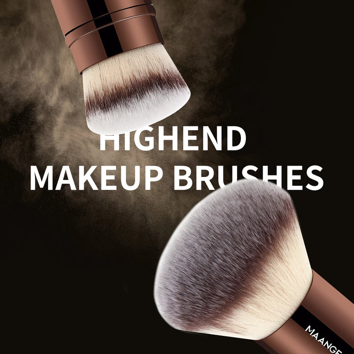 MAANGE Dual-Ended Makeup Brush – Professional Foundation & Contour Brush