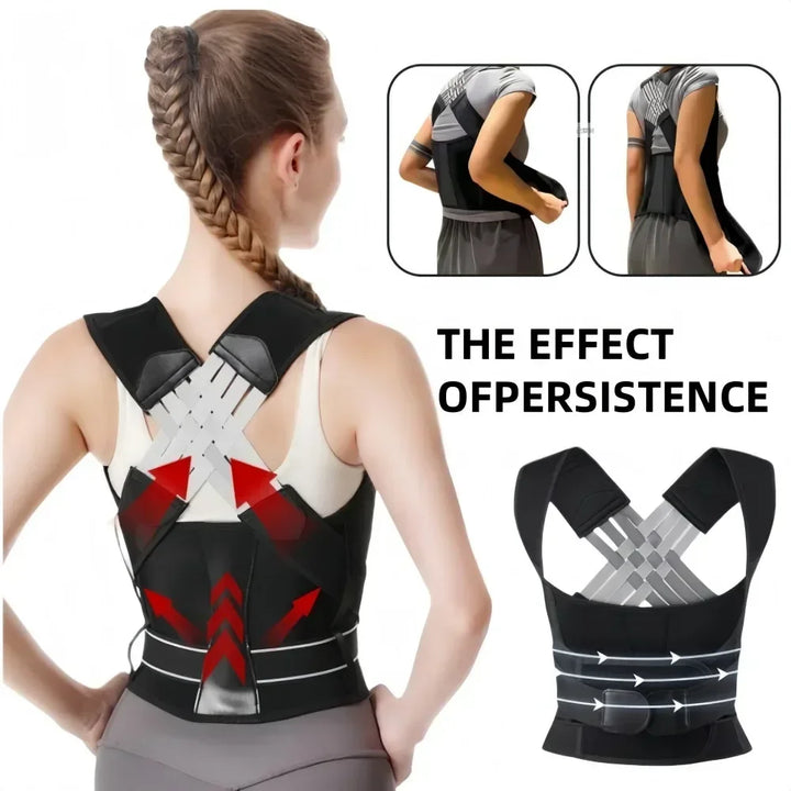 Adjustable Back Support Brace – Posture Corrector for Men & Women
