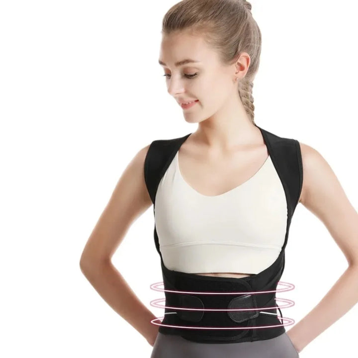 Adjustable Back Support Brace – Posture Corrector for Men & Women