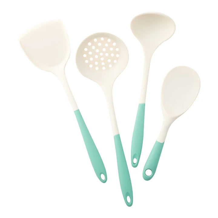 4-Piece Silicone Kitchen Utensil Set – Non-Scratch, Heat-Resistant & Non-Stick Safe
