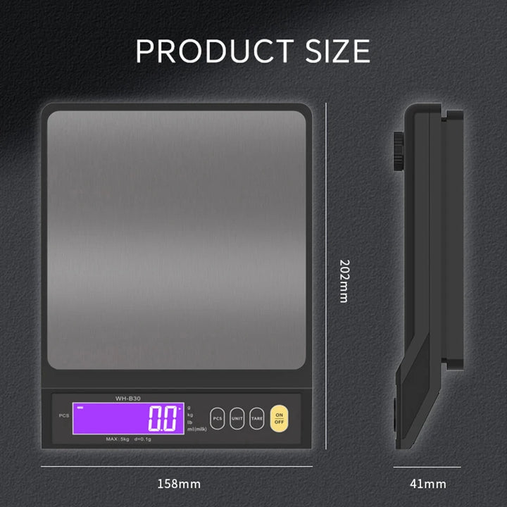 Professional Digital Kitchen Scale – High-Precision, Fully Waterproof & Multifunctional