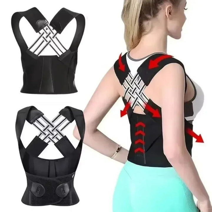 Adjustable Back Support Brace – Posture Corrector for Men & Women