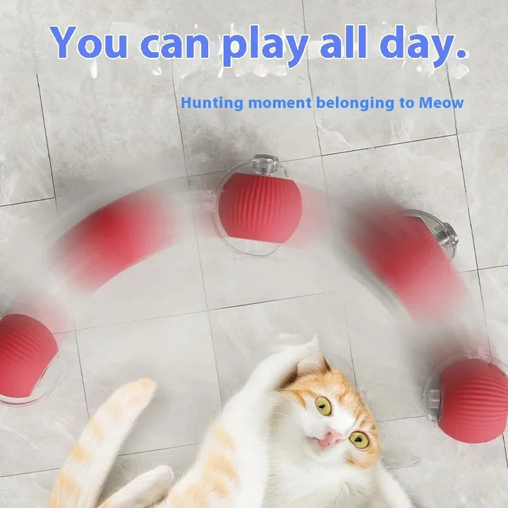 Automatic Rolling Ball Cat Toy – Interactive Fake Tail Electric Mouse