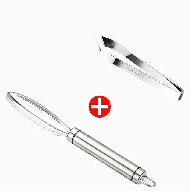Professional Stainless Steel Fish Scaler – Clean, Safe & Effortless Descaling
