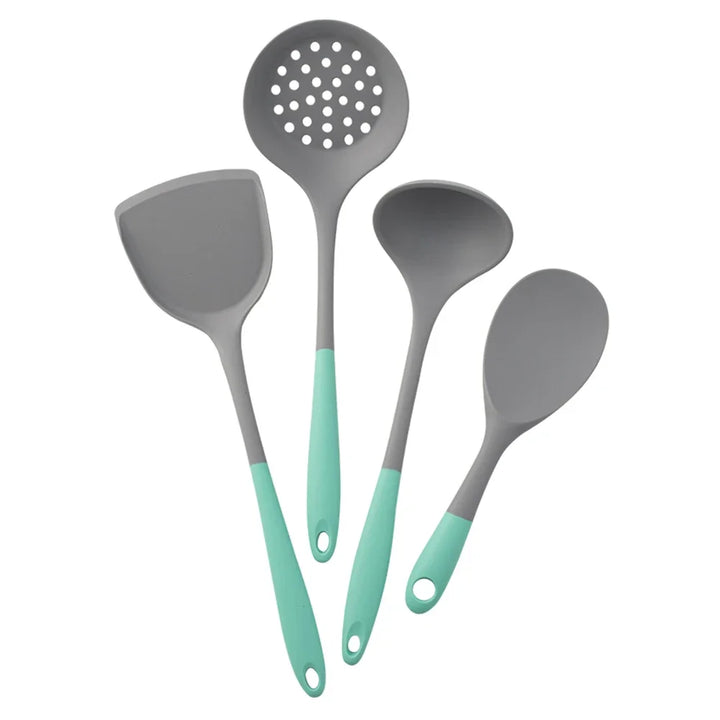 4-Piece Silicone Kitchen Utensil Set – Non-Scratch, Heat-Resistant & Non-Stick Safe
