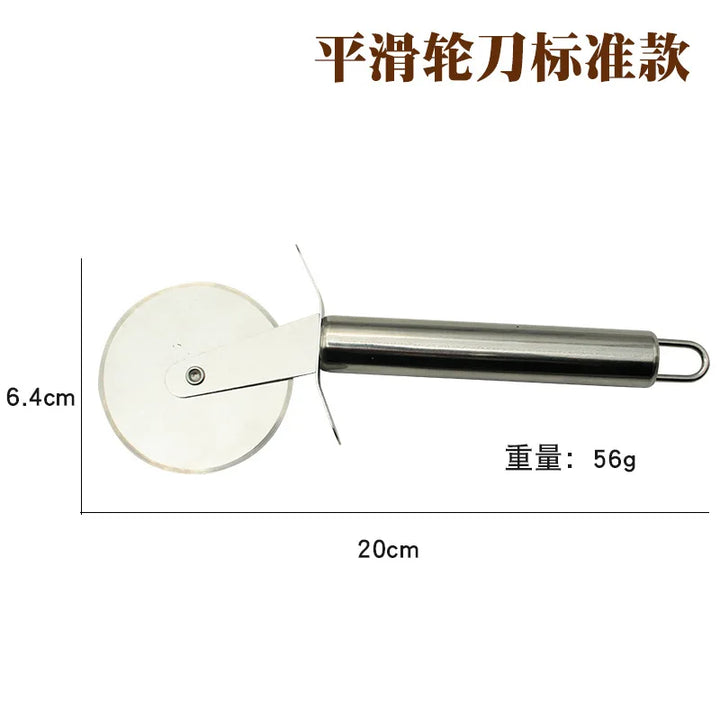 Professional Stainless Steel Pizza Cutter Wheel – Effortless Slicing for Pizza, Dough & More