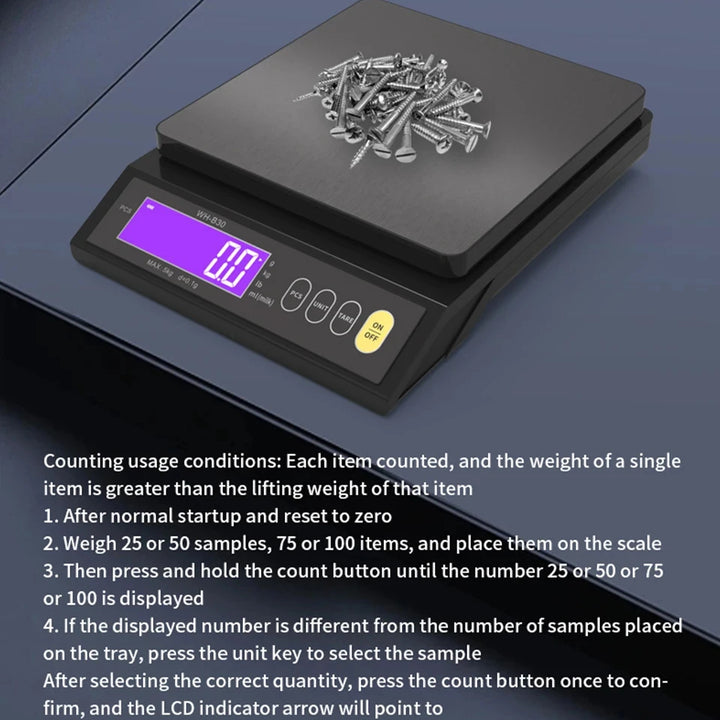 Professional Digital Kitchen Scale – High-Precision, Fully Waterproof & Multifunctional