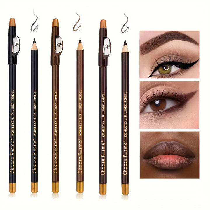 3-in-1 Eyebrow & Eyeliner Pencil Set