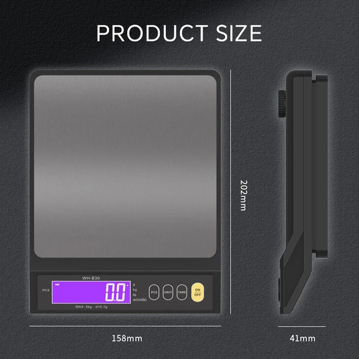 Professional Digital Kitchen Scale – High-Precision, Fully Waterproof & Multifunctional