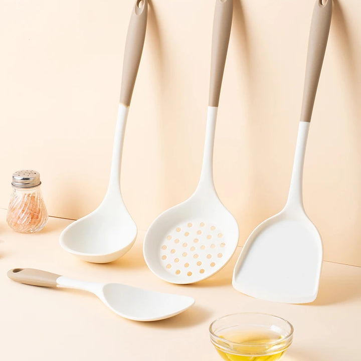 4-Piece Silicone Kitchen Utensil Set – Non-Scratch, Heat-Resistant & Non-Stick Safe