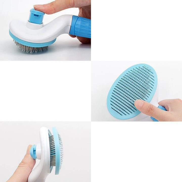 Professional Pet Grooming Brush – Stainless Steel Comb for Dogs & Cats