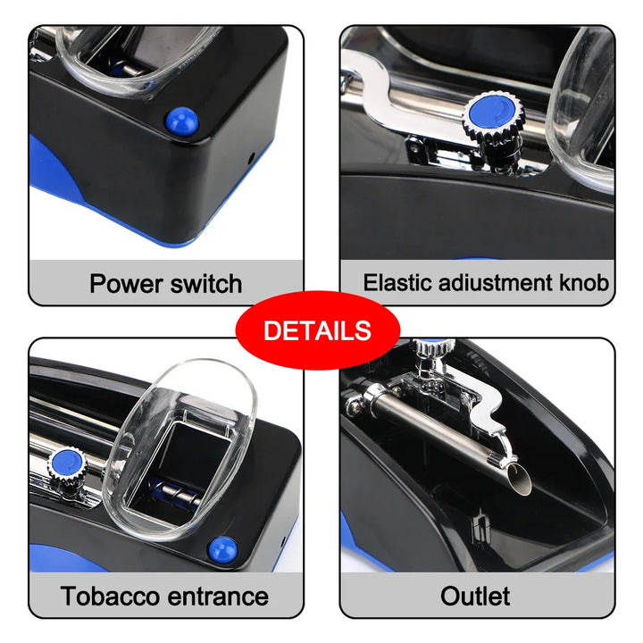 Electric Cigarette Rolling Machine – Automatic Tobacco Roller with Adjustable Tightness