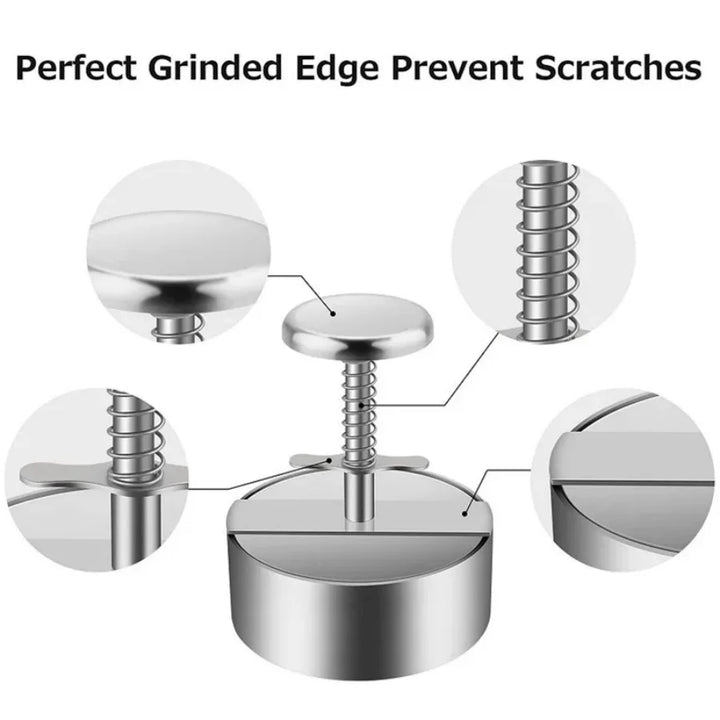 Professional Burger Press – Stainless Steel Patty Maker