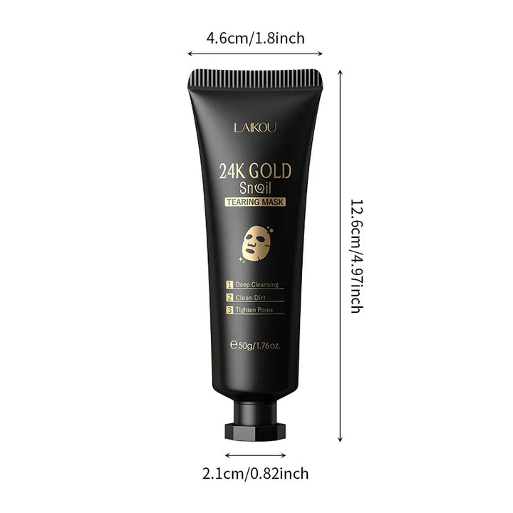 LAIKOU 24K Gold Sakura Peeling Mask – Anti-Ageing, Brightening & Blackhead Removal
