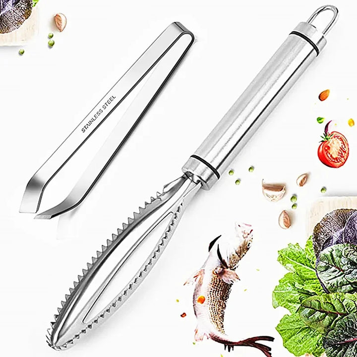 Professional Stainless Steel Fish Scaler – Clean, Safe & Effortless Descaling