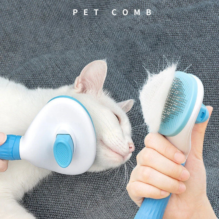 Professional Pet Grooming Brush – Stainless Steel Comb for Dogs & Cats
