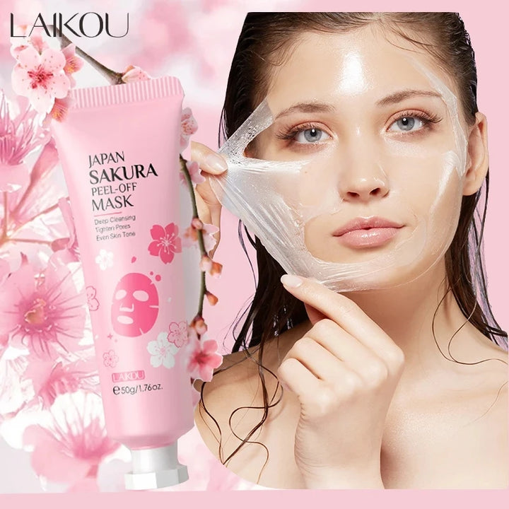 LAIKOU 24K Gold Sakura Peeling Mask – Anti-Ageing, Brightening & Blackhead Removal