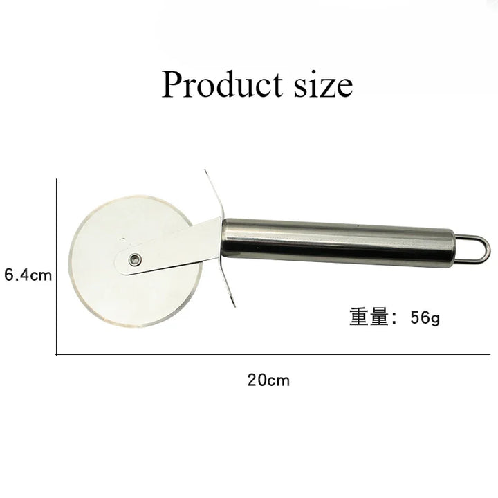 Professional Stainless Steel Pizza Cutter Wheel – Effortless Slicing for Pizza, Dough & More