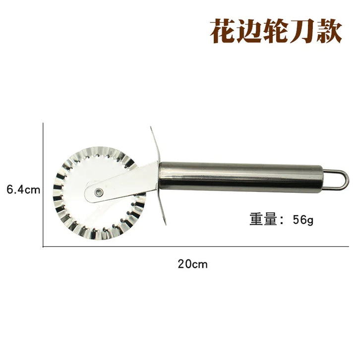 Professional Stainless Steel Pizza Cutter Wheel – Effortless Slicing for Pizza, Dough & More