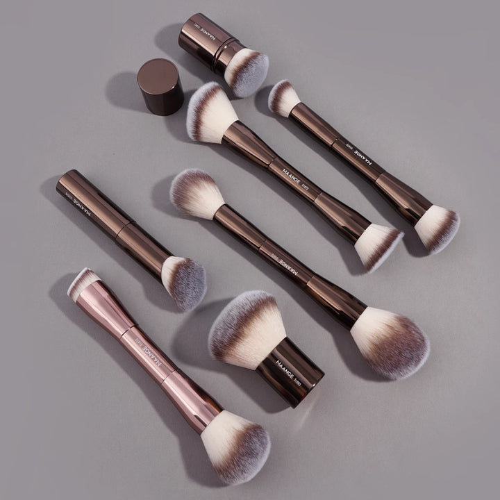 MAANGE Dual-Ended Makeup Brush – Professional Foundation & Contour Brush