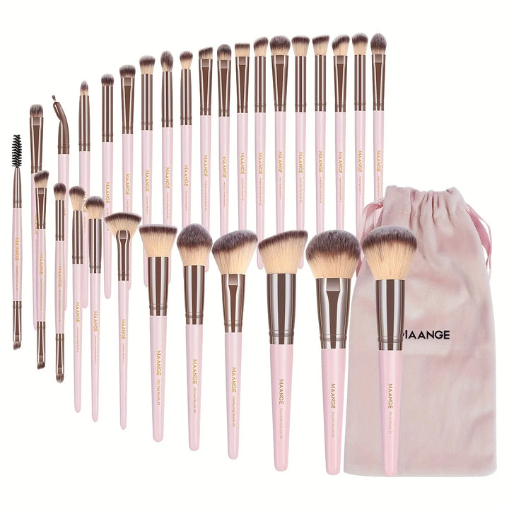 MAANGE 30 - Piece Professional Makeup Brush Set – Complete Kit for Flawless Application