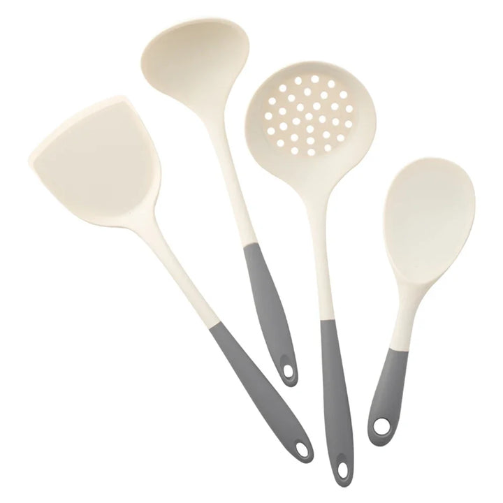 4-Piece Silicone Kitchen Utensil Set – Non-Scratch, Heat-Resistant & Non-Stick Safe