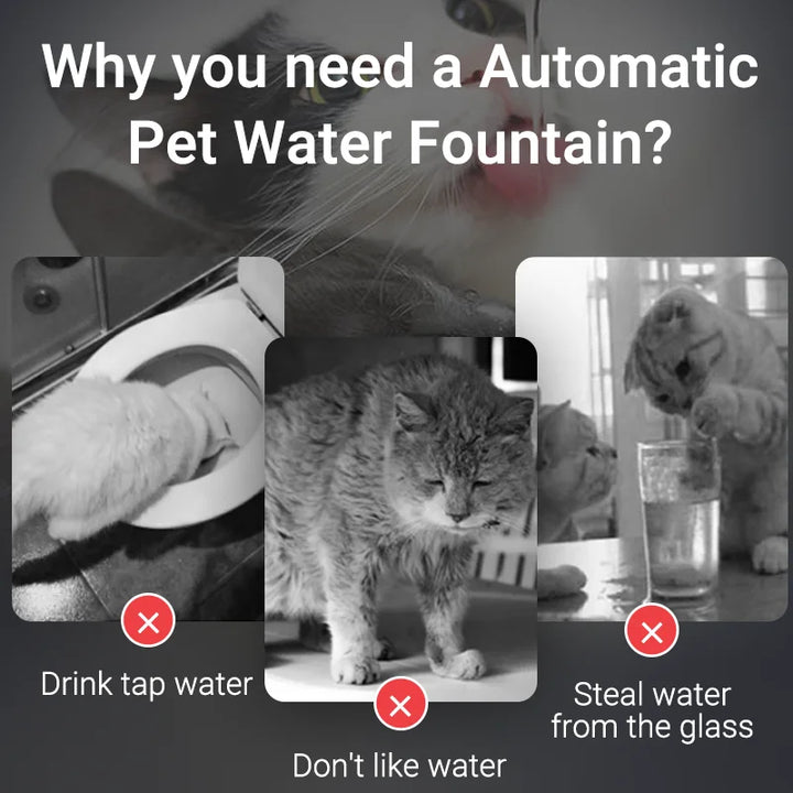 ROJECO Smart Cat Water Fountain – Automatic Circulating Pet Water Dispenser