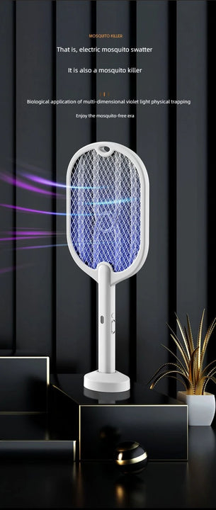 3-in-1 USB Rechargeable Mosquito Killer Lamp – Portable, Wall-Mount & Desktop Zapper