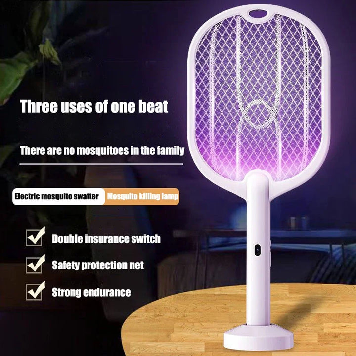 3-in-1 USB Rechargeable Mosquito Killer Lamp – Portable, Wall-Mount & Desktop Zapper