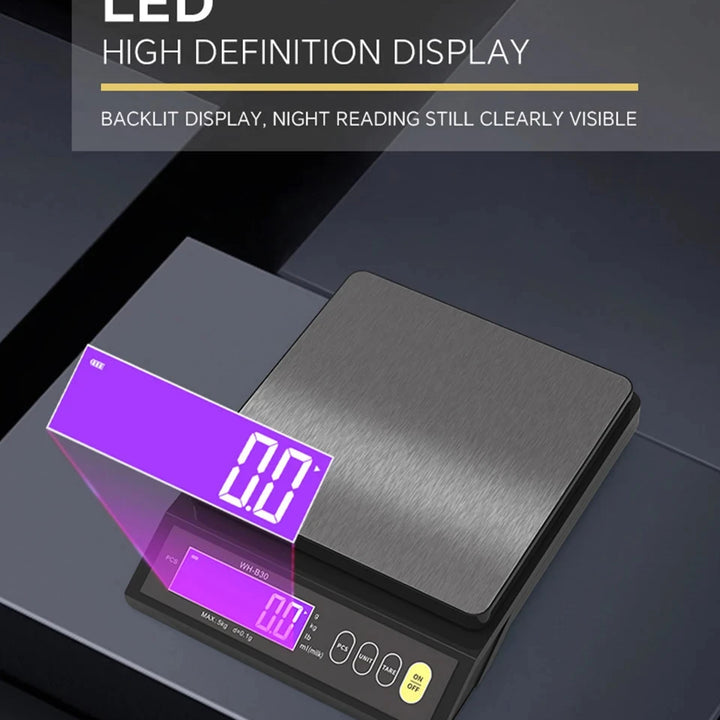 Professional Digital Kitchen Scale – High-Precision, Fully Waterproof & Multifunctional