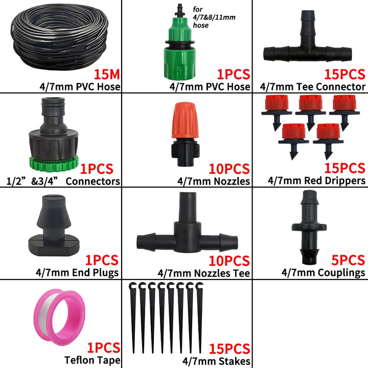 Smart Drip Irrigation System – Automatic Watering Kit for Gardens & Planters