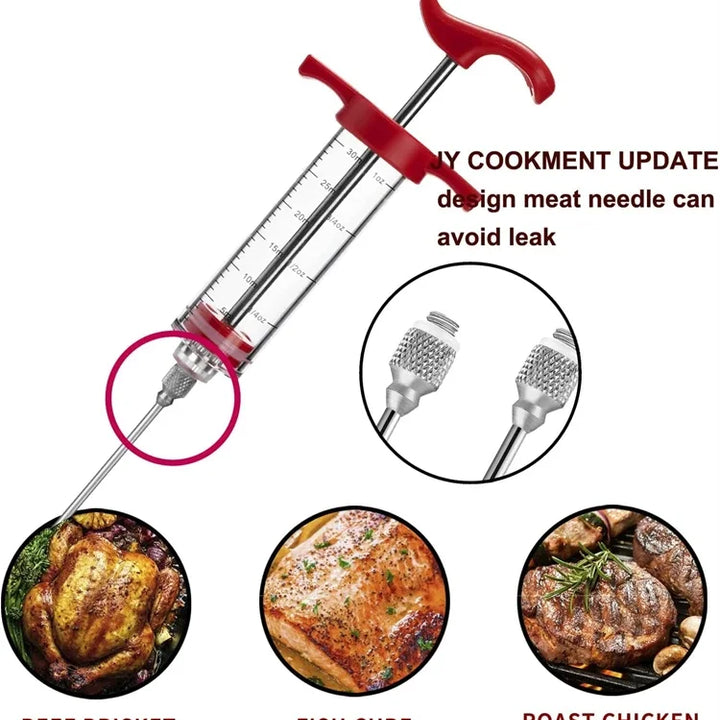 Professional Meat Marinade Injector – Flavor Infuser for Juicy, Flavorful Meats