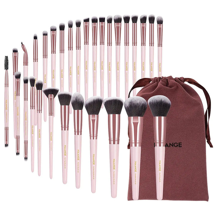 MAANGE 30 - Piece Professional Makeup Brush Set – Complete Kit for Flawless Application