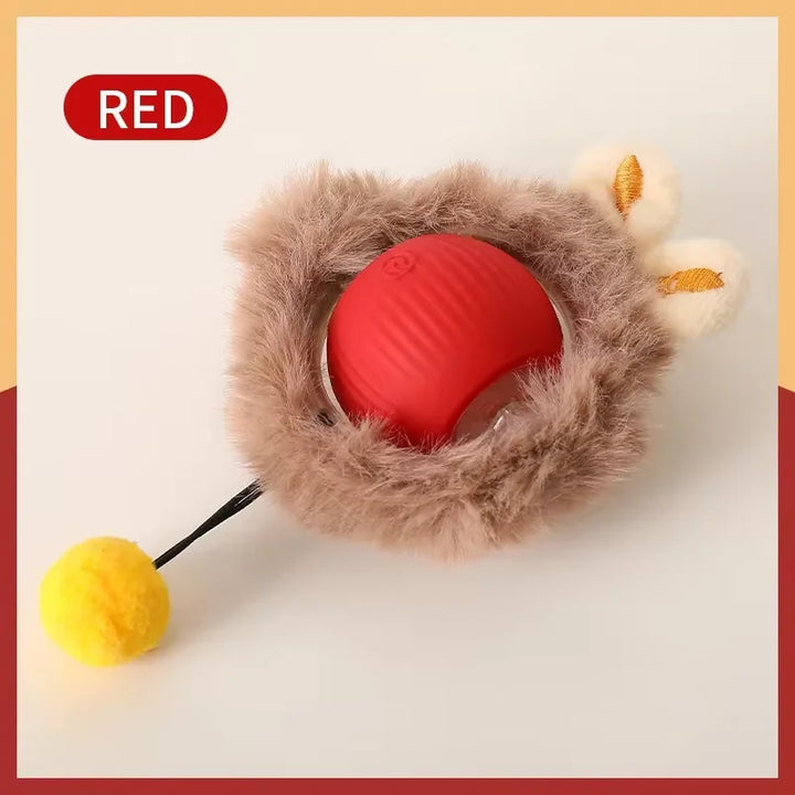 Automatic Rolling Ball Cat Toy – Interactive Fake Tail Electric Mouse