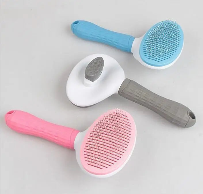 Professional Pet Grooming Brush – Stainless Steel Comb for Dogs & Cats