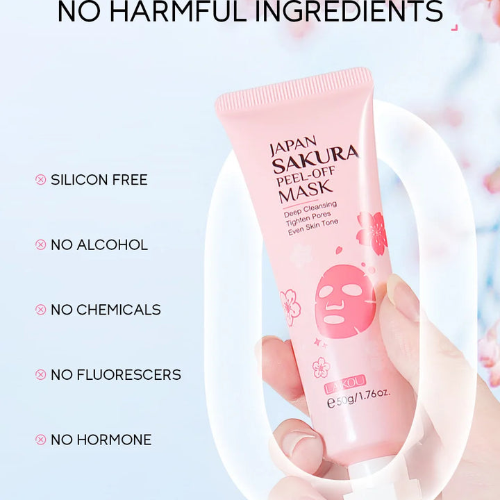 LAIKOU 24K Gold Sakura Peeling Mask – Anti-Ageing, Brightening & Blackhead Removal