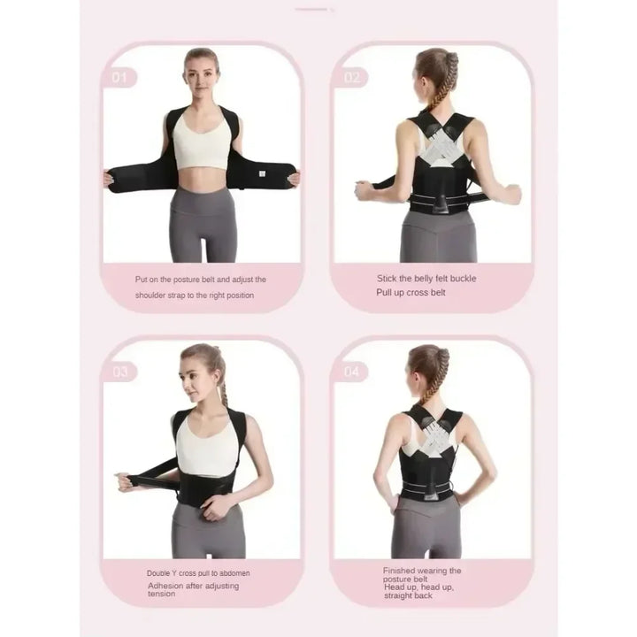 Adjustable Back Support Brace – Posture Corrector for Men & Women