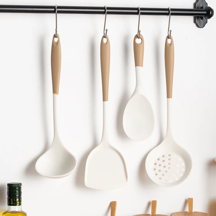 4-Piece Silicone Kitchen Utensil Set – Non-Scratch, Heat-Resistant & Non-Stick Safe