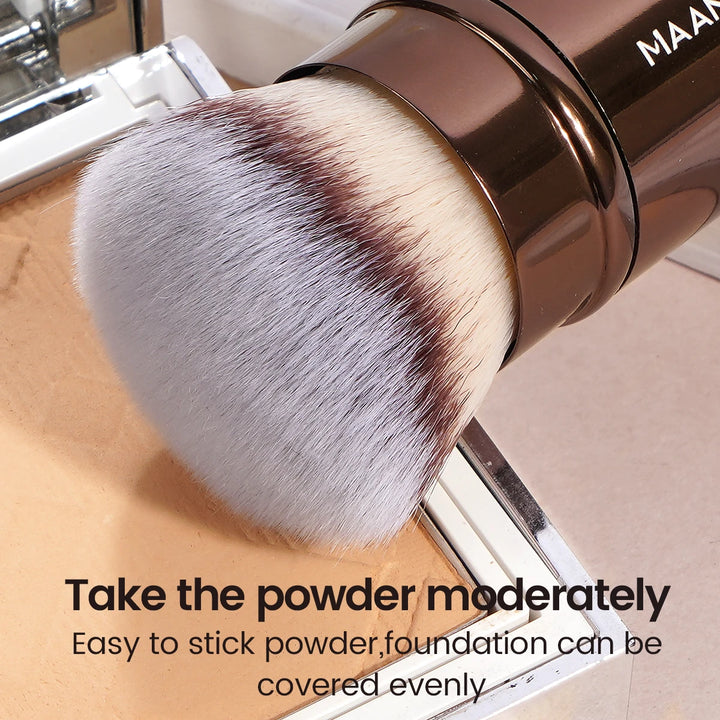 MAANGE Dual-Ended Makeup Brush – Professional Foundation & Contour Brush