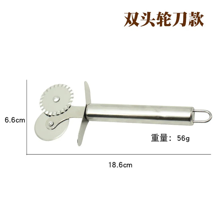 Professional Stainless Steel Pizza Cutter Wheel – Effortless Slicing for Pizza, Dough & More