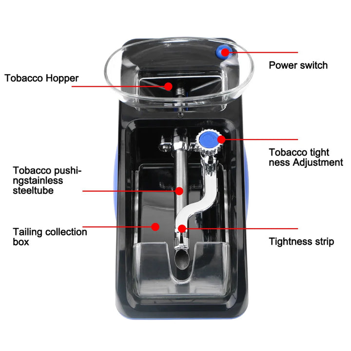Electric Cigarette Rolling Machine – Automatic Tobacco Roller with Adjustable Tightness